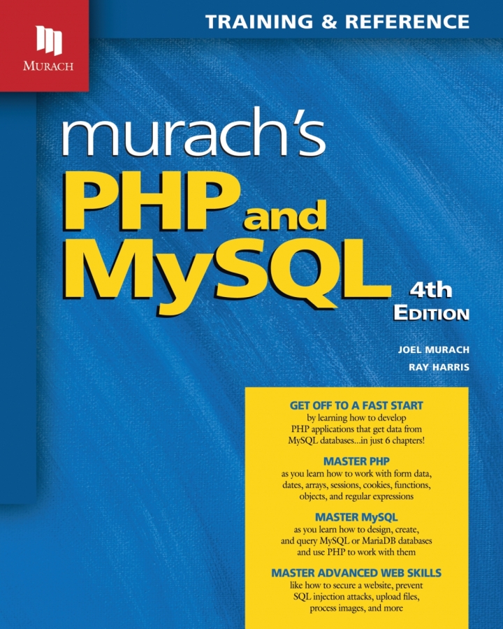 Murach's PHP and MySQL 4th Edition