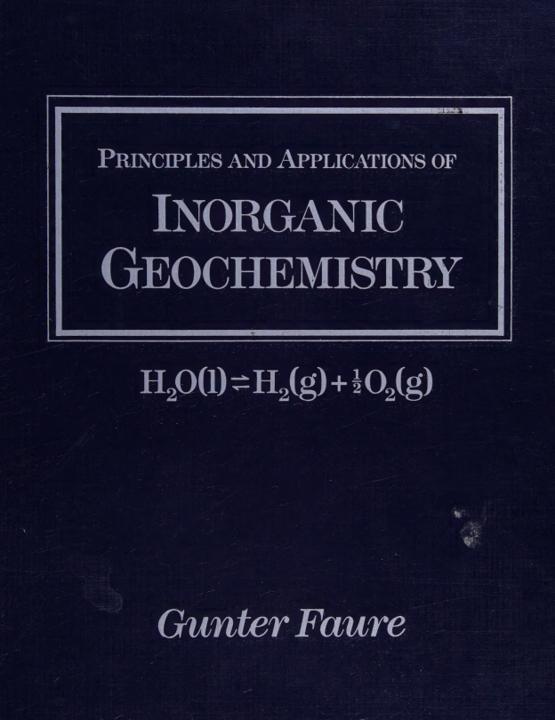 Principles and Applications of Inorganic Geochemistry: A Comprehensive Textbook for Geology Students